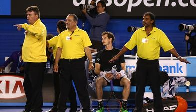 Pic: Protesters gatecrash Australian Open tennis final