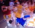 VINE: Unlucky cheerleader wiped out by failed lay-up attempt