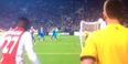VINE: Ajax’s Riechedly Bazoer pinged his corner right onto the head of the fourth official