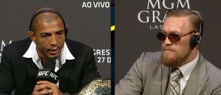 Check out the UFC 189 press conference  with Conor McGregor and Jose Aldo