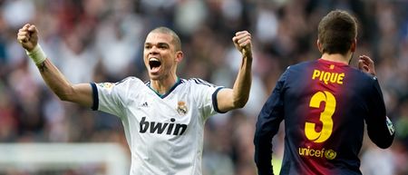 Pepe proves he isn’t a total boll*cks by asking Pique about his baby during El Clasico