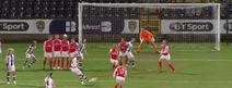 Women’s soccer team score goal after incredibly elaborate free-kick routine