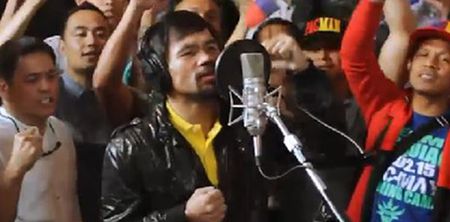 Video: Manny Pacquiao releases world’s cheesiest song for Floyd Mayweather fight
