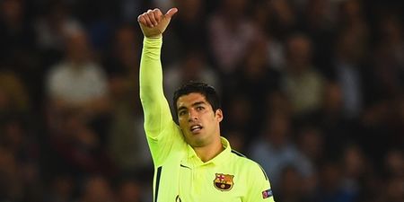 VINE: Luis Suarez with a jaw-dropping piece of skill to flummox Bayern Munich defender