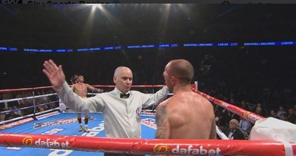 PIC: Kevin Mitchell’s face could do with a serious ice-pack after severe beating