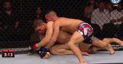 PIC: Lucas Martins fought Mirsad Bektic despite suffering this gruesome cut last week [GRAPHIC]