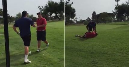 VIDEO: The most embarrassing “fight” that’s ever taken place on a golf course