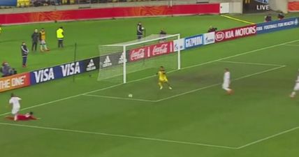 GIF: Myanmar U20 stopper tries some Sunday league goalkeeping, gets rightly punished