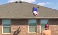 VIDEO: Backflip catch attempt off a roof goes very very badly