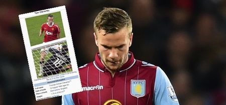 Someone has been messing around with poor Tom Cleverley’s Wikipedia page