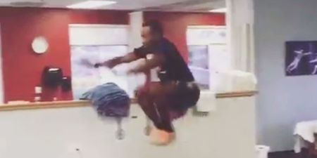 Carlin Isles physio room work-out routine will leave you agog