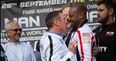 VIDEO: Steve Collins gets heated while squaring off with Roy Jones Jr. and stiff-arms promoter