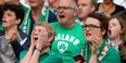 PIC: These Irish fans had someone very special looking over them during Sunday’s game