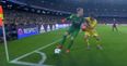 WATCH: Marc-Andre Ter Stegen, by the corner flag, gives Manuel Neuer a run for his money