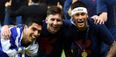 Vine: Lionel Messi and Luis Suarez want no part of Neymar’s awful outfit