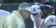 Video: High school football coach is a bloody mess after headbutting player