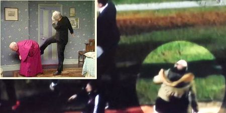 VIDEO: Nothing to see here apart from club owner booting the assistant manager up the arse