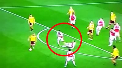 Twitter has a field day over Kieran Gibbs comically taking teammate out before Burnley equaliser