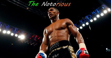 Anthony Joshua wishes he got to ‘The Notorious’ nickname before Conor McGregor
