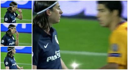 WATCH: Luis Suarez may regret accepting this handshake from Filipe Luis