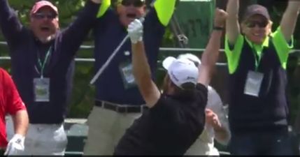 VIDEO: Shane Lowry wallops home hole-in-one at 16 in final round of the Masters