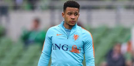 Memphis Depay got a very cold reception from Aviva Stadium crowd