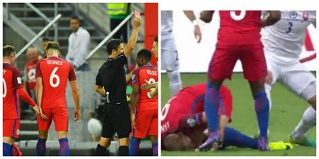 Watch: England’s World Cup qualifier turns nasty thanks to a Martin Skrtel stamp