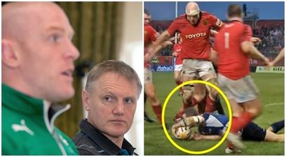 Paul O’Connell was not pleased with Joe Schmidt’s reaction to his “reckless” Dave Kearney kick