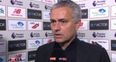 WATCH: Jose Mourinho had a slight dig at Liverpool in his post-game interview