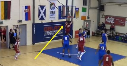 VIDEO: Nothing to see here, just an Irish man flying and producing a reverse dunk