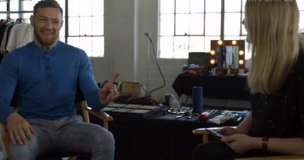 Conor McGregor corrects RTÉ reporter who didn’t refer to him as UFC featherweight champion