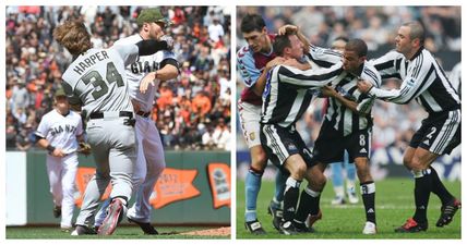 WATCH: Baseball players brawl and it reminds us of a certain pair of Newcastle players