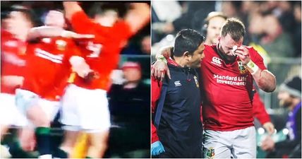 WATCH: Stuart Hogg left pouring blood after awful collision with Conor Murray