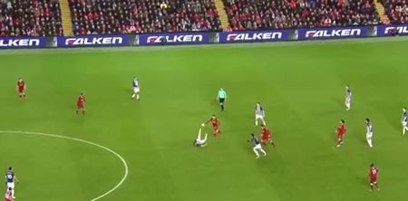 Belfast’s Chris Brunt compounds Liverpool’s misery with outrageous piece of skill