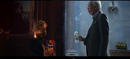 Morgan Freeman and Peter Dinklage star in lip sync battle advert
