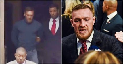 Conor McGregor leaves Brooklyn police station in handcuffs