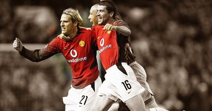 Diego Forlan and Roy Keane watched the World Cup together today