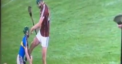 Galway forward sent off for kicking opponent in the groin