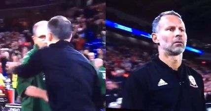 Theory doing the rounds on why Giggs was so bemused after O’Neill handshake