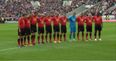 Chilling minute of silence for Liam Miller tribute match
