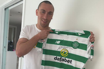 Scott Brown raffles Celtic shirt to raise funds for girl with cancer