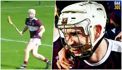 Brendan Maher scores a point with a broken hurl