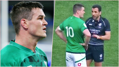 Referee Mathieu Raynal puts Sexton in his place after TMO mess