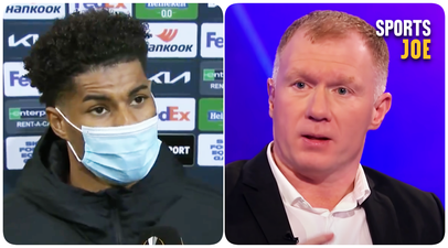 Marcus Rashford comes out fighting but Paul Scholes isn’t buying it