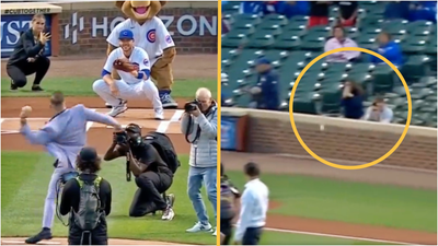 Conor McGregor nearly hits Chicago Cubs fan with wild first pitch at Wrigley Field