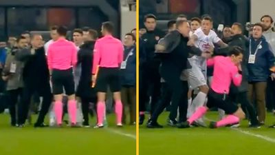 Turkish league suspended after club president punches referee on the pitch