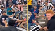 PSG fan appears to stamp on Botofogo fan’s head in ugly Club World Cup brawl