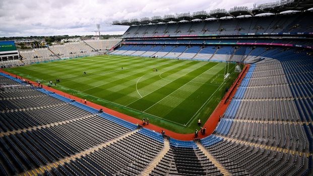 An empty Croke Park in the sun
