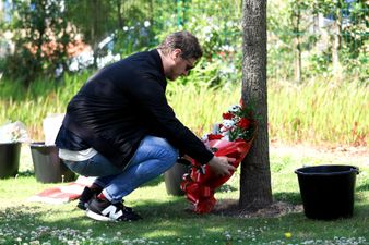 Fans leave tributes to Diogo Jota outside Anfield