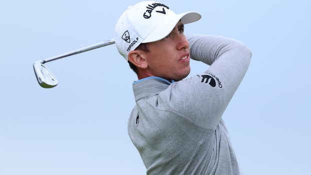Tom McKibbin in action at The Open at Portrush
